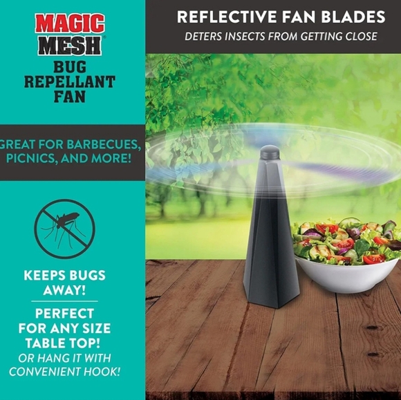Magic Mesh Insect Repeller Bug Repellant Fan - Picture 6 of 6